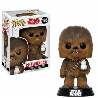 Funko Pop! #195 Bobble: Star Wars: E8 TLJ: Chewbacca w/ Porg Merch