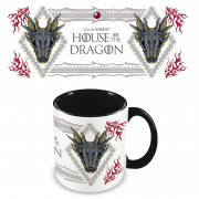 House Of The Dragon (Ornate) Black Coloured Inner Mug - 315 ml 