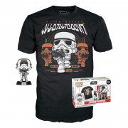 Funko Pop! & Tee: Disney Star Wars - Stormtrooper (Special Edition) Bobble-Head Vinyl Figúrka & tričko (L) 