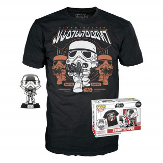 Funko Pop! & Tee: Disney Star Wars - Stormtrooper (Special Edition) Bobble-Head Vinyl Figúrka & tričko (L) Merch