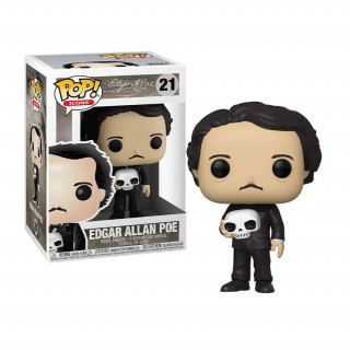 Funko Pop! Icons: Edgar Allen Poe W/ Skull #21 Vinyl Figure Merch