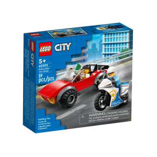 LEGO City Naháňačka auta s policajnou motorkou (60392) Hračka