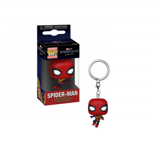 Funko Pocket Pop! Marvel: Spider-Man No Way Home - Spider Man (Leaping) Bobble-Head Vinyl Keychain Merch