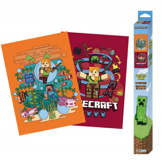 Minecraft - 2 pcs Chibi Poster - "Core" Merch