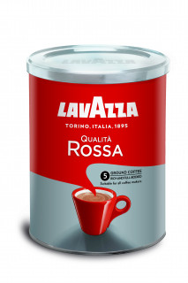 Lavazza Qualita Rossa Ground Coffe Metal Can 250g mletá káva Home