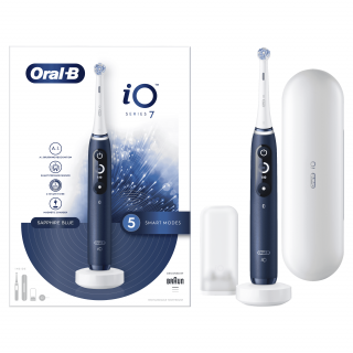 Oral-B iO7 Elektrická zubná kefka Sapphire Blue Home