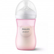 Philips Avent Natural SCY903/11 260ml Baby Bottle Pink 