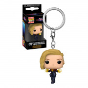 Funko Pocket Pop!: The Marvels - Captain Marvel Bobble-Head Vinyl Figúrka Kľúčenka 