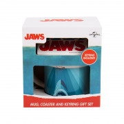 Jaws hrnček, podložka a kľúčenka - 250 ml 