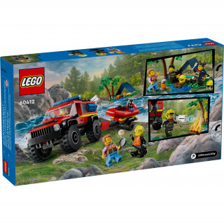 LEGO City Hasičské auto 4x4 a záchranný čln (60412) Hračka