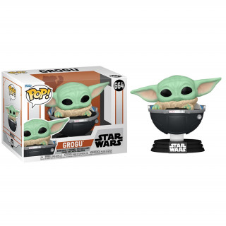 Funko Pop! #664 Disney Star Wars: The Mandalorian -Grogu Bobble-Head Vinyl Figura Merch