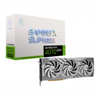 MSI GeForce RTX 4070 SUPER 12G Gaming X Slim White 12GB GDDR6X (V513-632R) PC