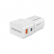 Promate Univerzálny adapter - TRIPLUG PD20 (TRIPLUG-PD20.WHITE) 