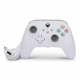 PowerA USB Xbox Káblový ovládač  – biely Xbox Series