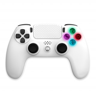 Freaks and Geeks – PS4 Wireless LED Controller – White (140142B) PS4