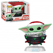 Funko Pop! #746 Disney Star Wars: The Mandalorian Holiday - Grogu Pram Vinyl Figura 