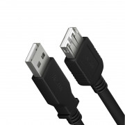 YENKEE YCU 014 BK kábel USB A (M) - USB A (F). 