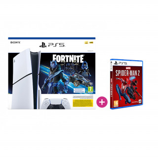 PlayStation 5 (Slim) Fortnite Cobalt Star bundle + Marvel's Spider-Man 2 PS5