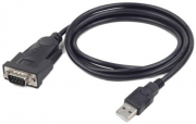 Gembird USB to DB9M serial port kábel, 1.5 m - Čierna 