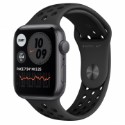 Apple Watch Nike SE GPS, 44mm Space Gray aluminum Case with Anthracite/Black 