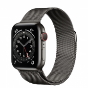 Apple Watch S6 GPS Cellular, 40mm Graphite Stainless Steel Case with Graphite 