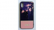 BH650 mobile case BLU-RAY glass Part Pink Flower Samsung S8 