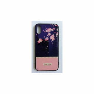 BH651 mobile case BLU-RAY glass Part Pink Flower Samsung S9 Mobile