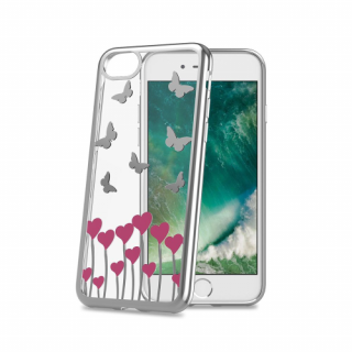 Celly iPhone 7- iPhone patterned plastic case, Butterfly Mobile