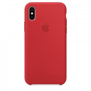 Apple iPhone silicone back cover, Red 