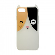 Hana Pop silicone back cover, iPhone 8/7, Spotted kitten 