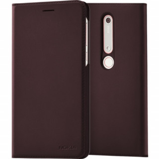 Nokia 6.1 flip cover case, Iron Red Mobile