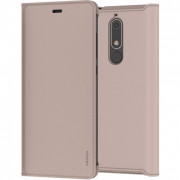 Nokia 5.1 flip cover case, Cream 