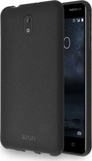 AZURI plastic  back cover  -Black Nokia 3 Mobile