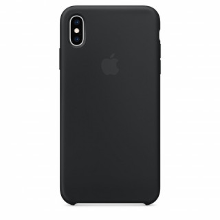 Apple iPhone XS Max silicone back cover, Black Mobile