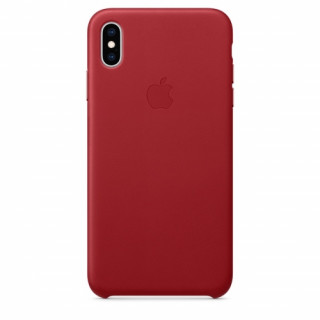 Apple iPhone XS Max leather back cover, Red Mobile