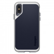 Spigen Neo Hybrid back cover, iPhone XS, Satin Silver 