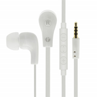 VCOM earphone microphone DE213 White Mobile