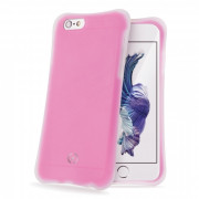 Celly iPhone 6-6S impact resistant silicone back cover, pink 