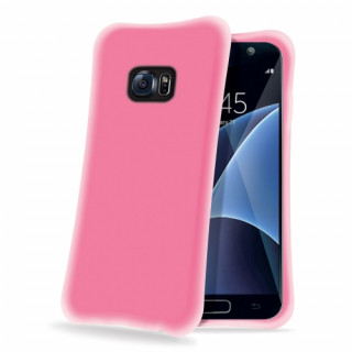 Celly Galaxy S7 impact resistant silicone back cover, pink Mobile