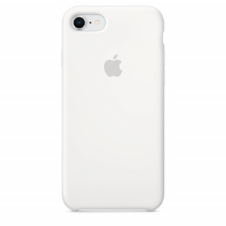 Apple iPhone - silicone back cover, White Mobile