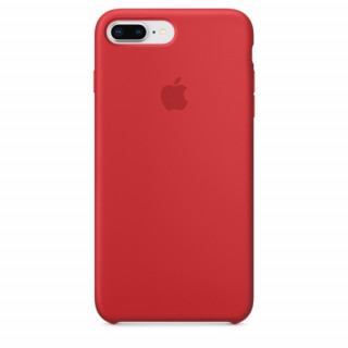 Apple iPhone Plus-7 Plus silicone back cover, Red Mobile