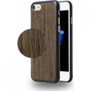 AZURI Stylish wood pattern back cover-Black-iPhone7 