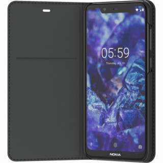 Nokia 5.1 Plus flip cover case, Black Mobile