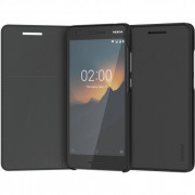 Nokia 2.1 flip cover case, Black 