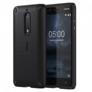 Nokia impact resistant plastic  back cover, Black-Black 