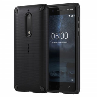 Nokia impact resistant plastic  back cover, Black-Black Mobile