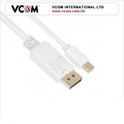 VCOM cable MINI DISPLAYPORT 1.2V HDMI 1.4V (male-male), 1.8M, White 