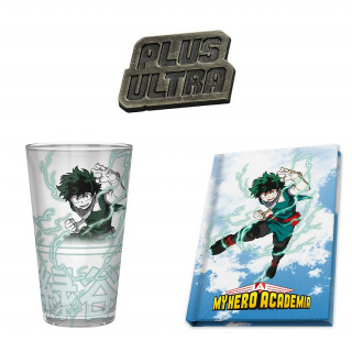 Abysse - My Hero Academia - darčeková sada - XXL pohár, odznak, zápisník Merch