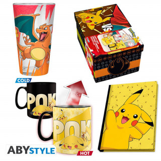 Abysse - Pokemon - darčeková sada - XXL pohár, meniaci sa hrčnek, zápisník Merch