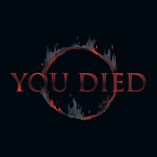 DARK SOULS - T-shirt  "You Died" black - basic (L) Merch